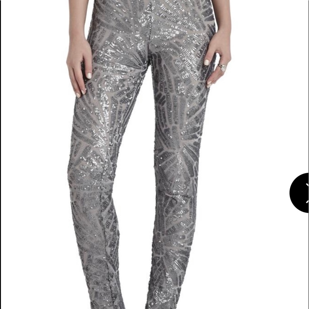 BCBG MaxAzria 
sequin leggings